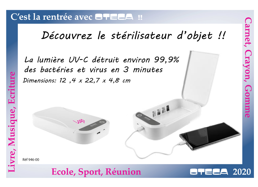 stérilisateur UV oteca